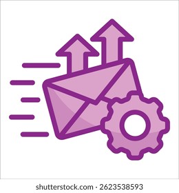 Email Automation Icon Element For Design