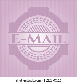 Email badge with pink background
