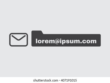 e-mail banner template, e-mail icon