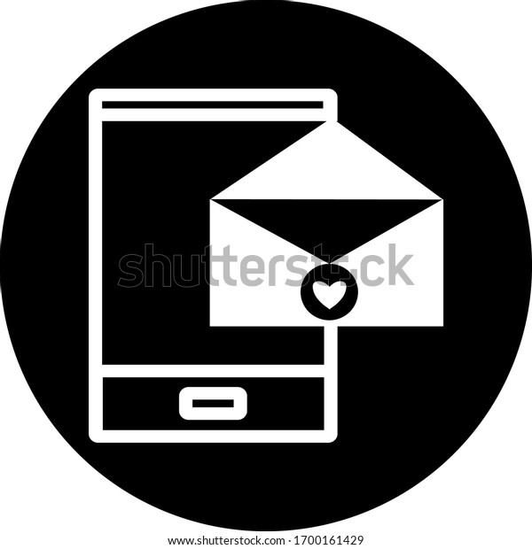 Email Black Circle Icon Open Envelope Stock Vector Royalty Free 1700161429 Shutterstock 5955