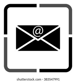 email -  black vector icon