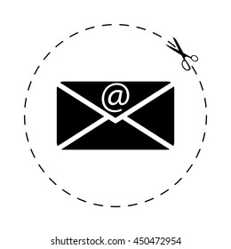 email  - black vector icon