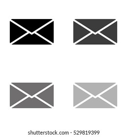 Email  - black vector icon