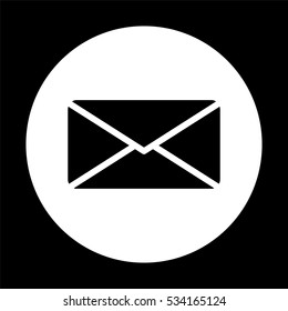 Email -  black vector icon