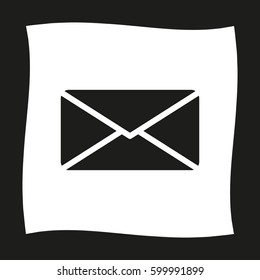 Email -  black vector icon