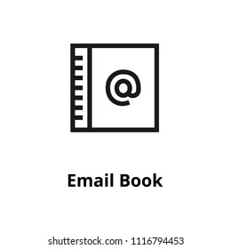Email book line icon