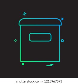 Email box icon design vector