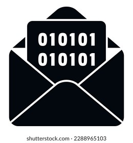 Email bug icon simple vector. Laptop error. Threat web