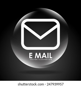 email button design, vector illustration eps10 graphic