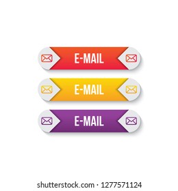 email button icon / message button for websites / applications