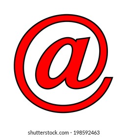 Email button on white background