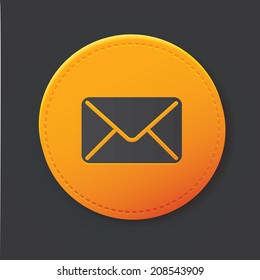 E-mail button,clean vector