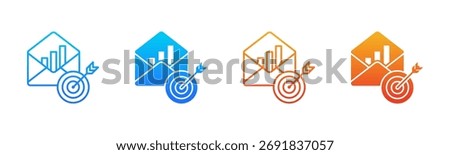 Email Campaign Consistent and versatile vector icons multiple style