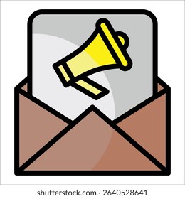 Email Campaign Icon Element For Design