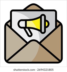 E-Mail-Kampagnensymbol-Element für Design