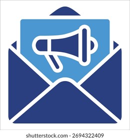 Elemento de icono de campaña de correo electrónico para diseño