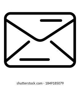 Email campaign icon. Outline email campaign vector icon for web design isolated on white background