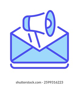 Email Campaign line icon. linear style sign for mobile concept and web design. Outline vector icon. Symbol, logo illustration. Vector graphic