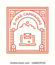 E-MAIL CAMPAIGNS ICON CONCEPT