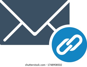 Email chain icon (vector illustration)