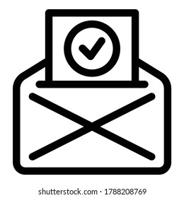 Icono De Comprobación De Correo Electrónico Aislado En Fondo Blanco