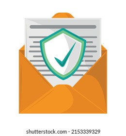 E-Mail-Markierungszeichen-Sicherheitssymbol