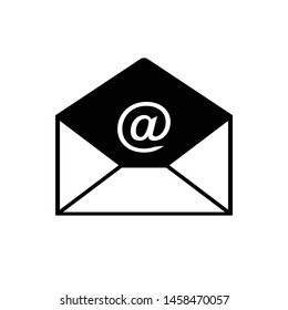 Email Circular Button Icon Vector Design Symbol Illustration