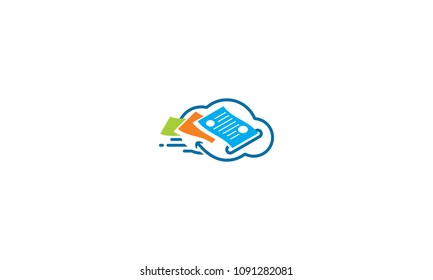 email cloud letter logo