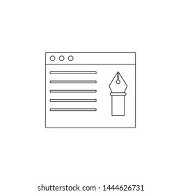 Email colored icon. Element of programming for mobile concept and web apps icon. Outline, thin line icon for website design and development, app development