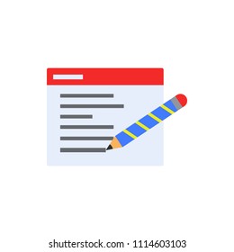 email colored icon on white background