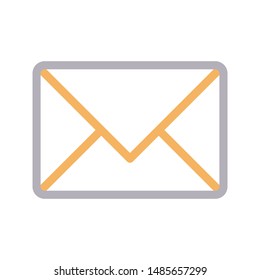 email colour line vector icon