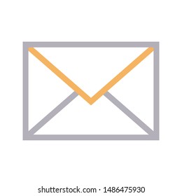 email colour line vector icon