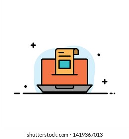 Email, Communication, Emails, Envelope, Letter, Mail, Message  Business Flat Line Filled Icon Vector Banner Template
