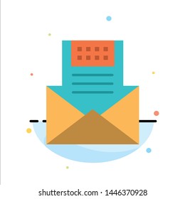 Email, Communication, Emails, Envelope, Letter, Mail, Message Abstract Flat Color Icon Template