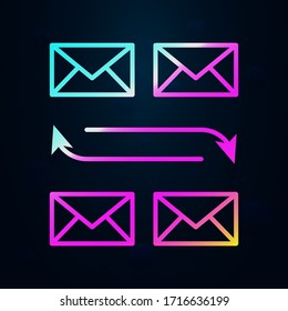 Email, communication nolan icon. Simple thin line, outline vector of communication icons for ui and ux, website or mobile application