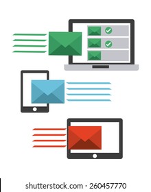 email concept design, vector illustration eps10 graphic 