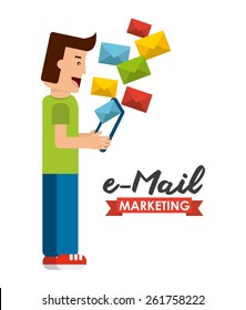 email concept design, vector illustration eps10 graphic 