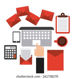 email concept design, vector illustration eps10 graphic 