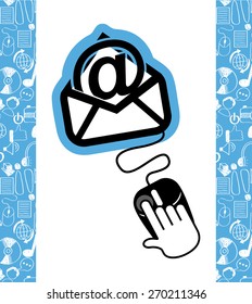 email concept design, vector illustration eps10 graphic 