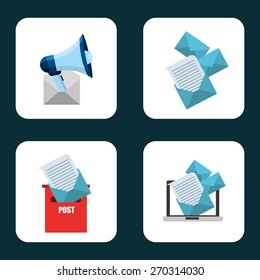 e-mail concept design, vector illustration eps10 graphic 