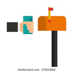 e-mail concept design, vector illustration eps10 graphic 
