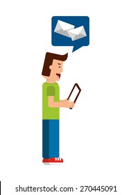 e-mail concept design, vector illustration eps10 graphic 