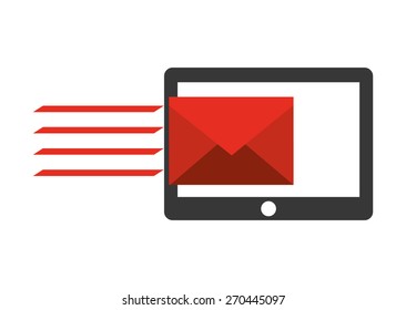 e-mail concept design, vector illustration eps10 graphic 