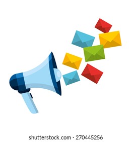 e-mail concept design, vector illustration eps10 graphic 
