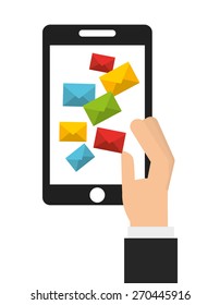 e-mail concept design, vector illustration eps10 graphic 