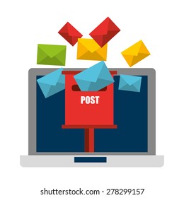 e-mail concept design, vector illustration eps10 graphic 