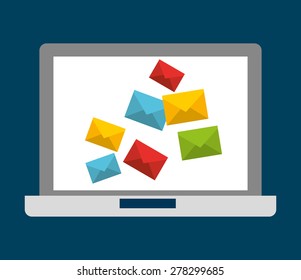 e-mail concept design, vector illustration eps10 graphic 