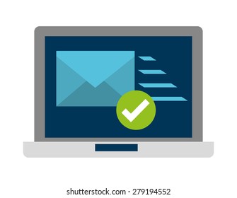 e-mail concept design, vector illustration eps10 graphic 