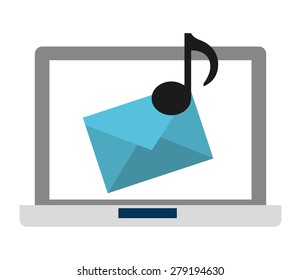 e-mail concept design, vector illustration eps10 graphic 