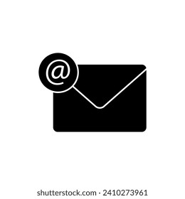 E-Mail-Konzeptsymbol. Einfache Elementgrafik. E-Mail-Konzept umriss Symbol Design.